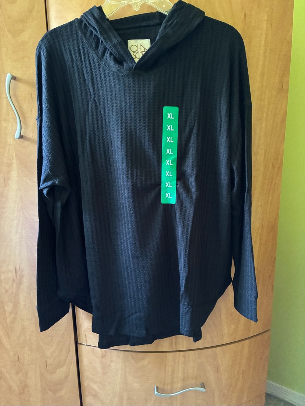 Cowl Neck Tunic XL NWT black